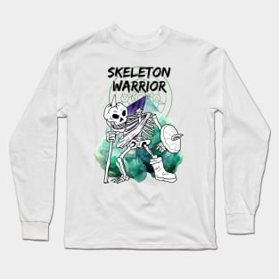 Skeleton Warrior DnD fantasy character Long Sleeve T-Shirt